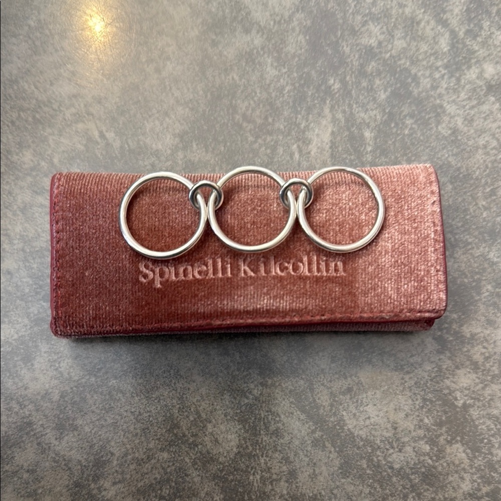 *SOLD* Spinelli Kilcollin Solarium Sterling Silver Ring 
7.5 with velvet pouch